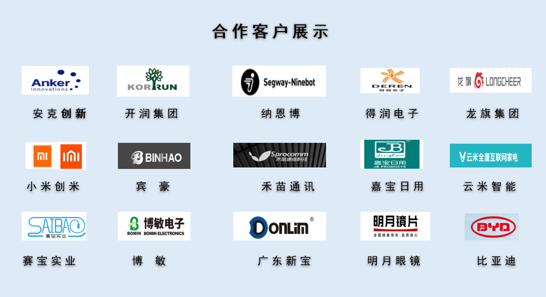 CPE磨砂膠袋，久信達(dá)部分客戶(hù)展示(圖1)